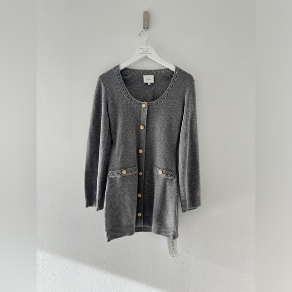 REFORMATION Priscilla Wool Gray Mini Dress S - Picture 2 of 5